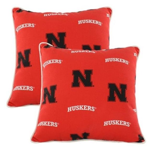 College Covers College Covers NEBODPPR 16 x 16 in. Nebraska Huskers Outdoor Decorative Pillow; Set of 2 NEBODPPR